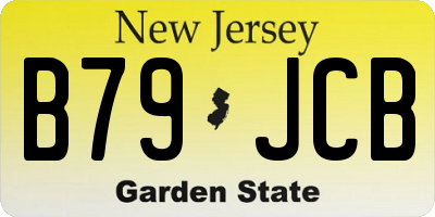 NJ license plate B79JCB