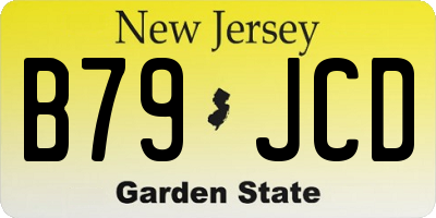 NJ license plate B79JCD
