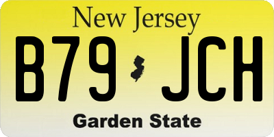 NJ license plate B79JCH