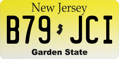 NJ license plate B79JCI