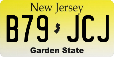 NJ license plate B79JCJ