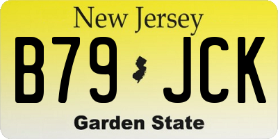 NJ license plate B79JCK