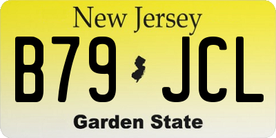 NJ license plate B79JCL