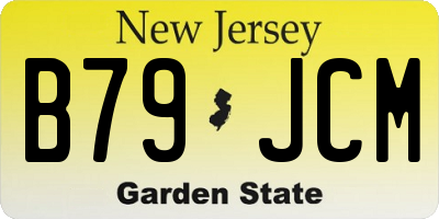 NJ license plate B79JCM