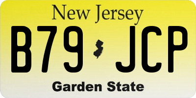 NJ license plate B79JCP