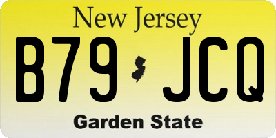 NJ license plate B79JCQ