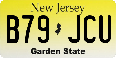 NJ license plate B79JCU