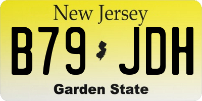 NJ license plate B79JDH