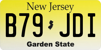 NJ license plate B79JDI