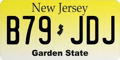 NJ license plate B79JDJ