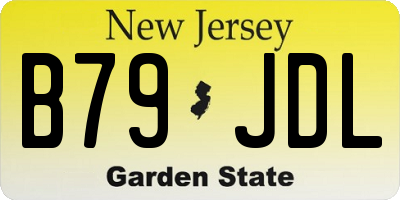 NJ license plate B79JDL