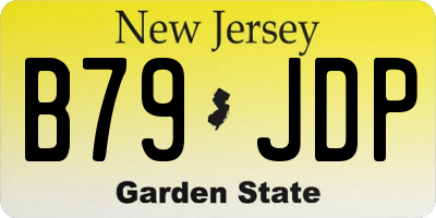 NJ license plate B79JDP
