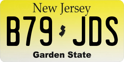 NJ license plate B79JDS