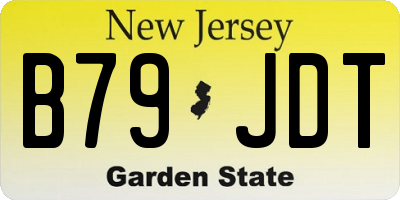 NJ license plate B79JDT