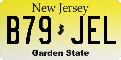 NJ license plate B79JEL
