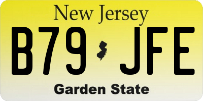 NJ license plate B79JFE