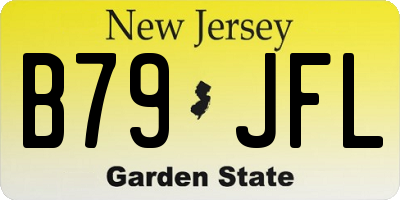 NJ license plate B79JFL