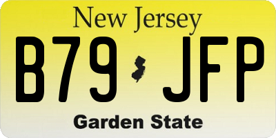 NJ license plate B79JFP