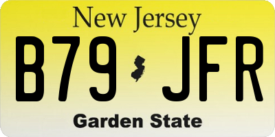 NJ license plate B79JFR