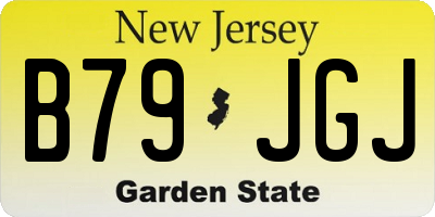 NJ license plate B79JGJ