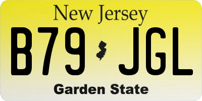 NJ license plate B79JGL