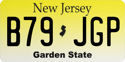 NJ license plate B79JGP