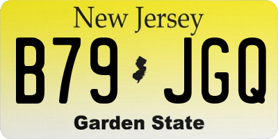 NJ license plate B79JGQ
