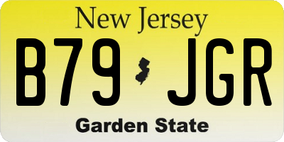 NJ license plate B79JGR
