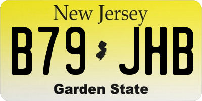 NJ license plate B79JHB