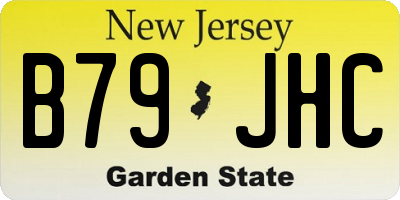 NJ license plate B79JHC