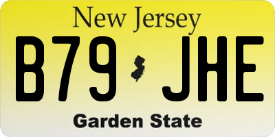 NJ license plate B79JHE