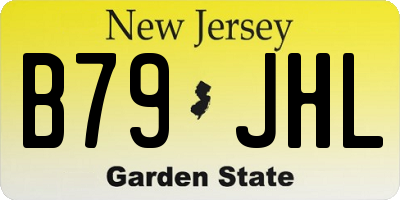 NJ license plate B79JHL