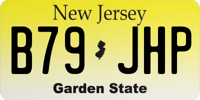 NJ license plate B79JHP