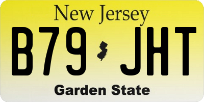NJ license plate B79JHT