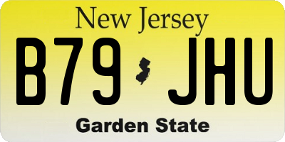 NJ license plate B79JHU