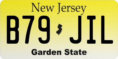 NJ license plate B79JIL
