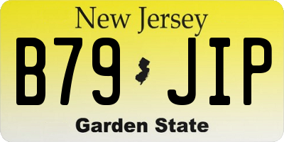 NJ license plate B79JIP
