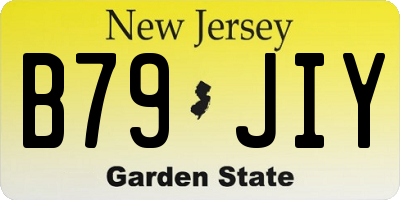 NJ license plate B79JIY