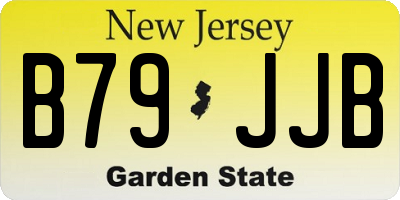 NJ license plate B79JJB