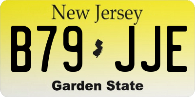 NJ license plate B79JJE