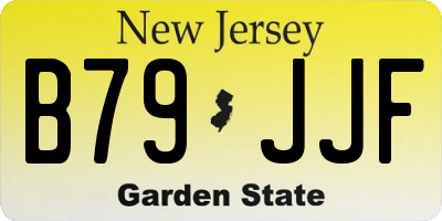 NJ license plate B79JJF