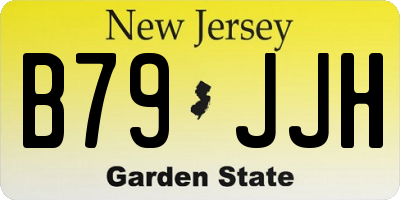 NJ license plate B79JJH