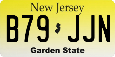 NJ license plate B79JJN