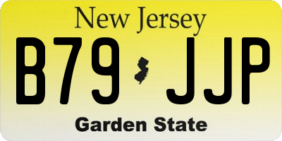NJ license plate B79JJP