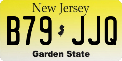 NJ license plate B79JJQ