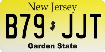 NJ license plate B79JJT
