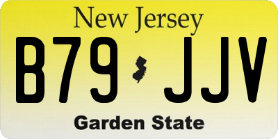 NJ license plate B79JJV