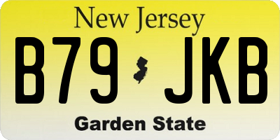 NJ license plate B79JKB