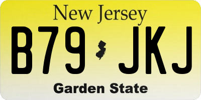 NJ license plate B79JKJ