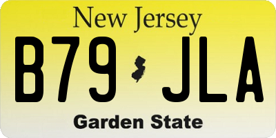 NJ license plate B79JLA